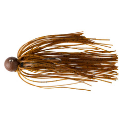 Great Lakes Finesse Matte Finesse Jig in matte brown highlights the head for rock-crawling performance.