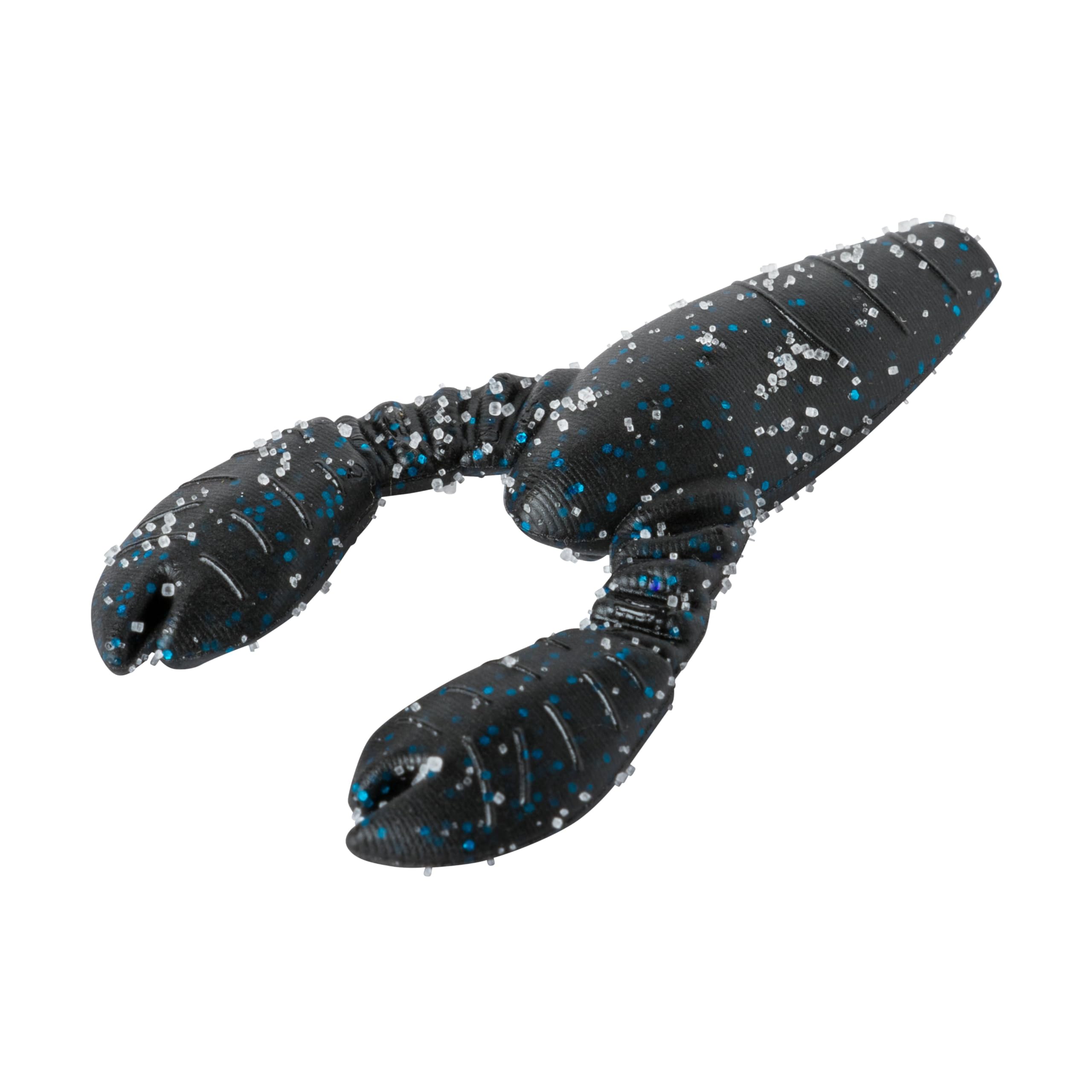 Great Lakes Finesse Snack Craw 2.1-inch black blue with raised claws to attract bites.