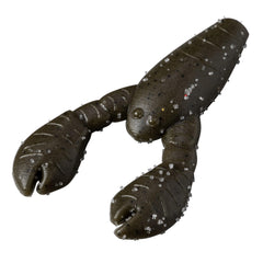 Great Lakes Finesse Snack Craw in green pumpkin black flake shows a durable body for repeated casts.
