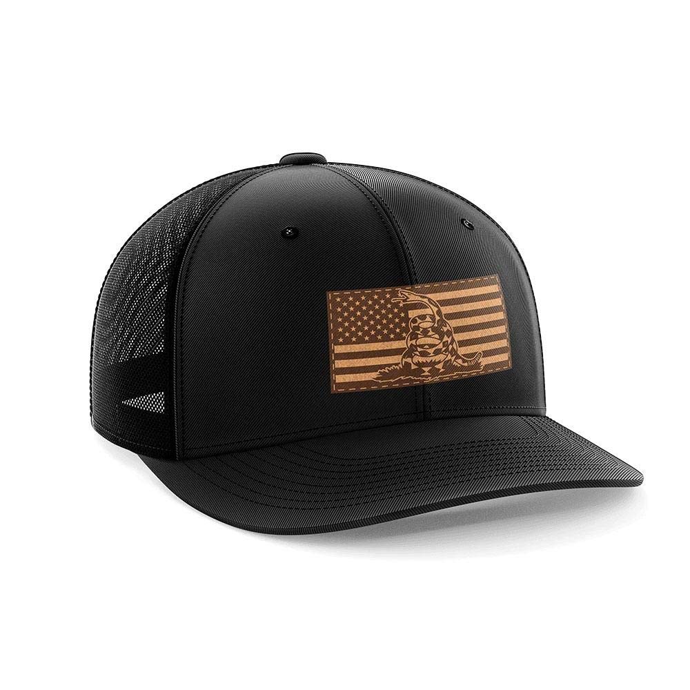 Greater Half Don't Tread On Me front view showing breathable mesh and bold design