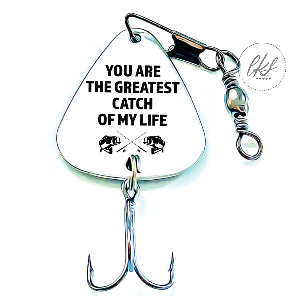 Gift-ready Greatest Catch fishing lure presentation