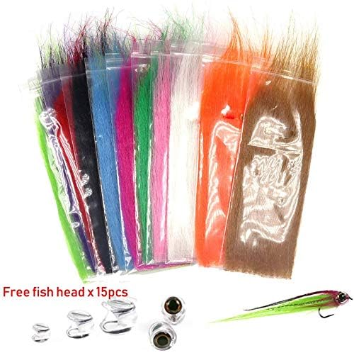 Fibers length ranges from 5 cm to 11 cm for fly tying
