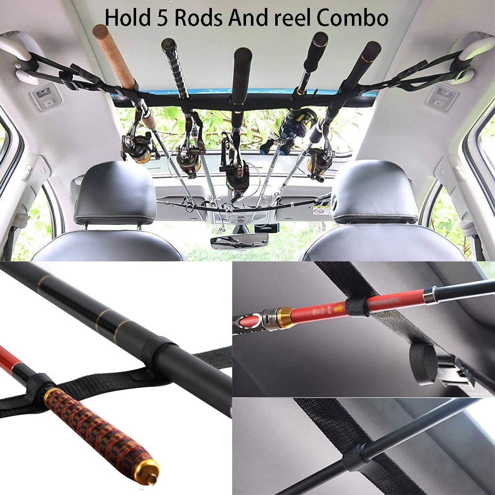 Adjustable rod holder length showing alignment with car width
