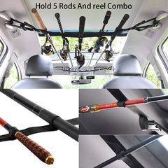 Adjustable rod holder length showing alignment with car width