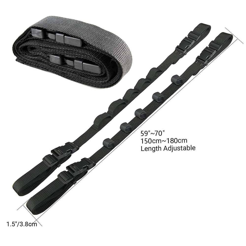 Holds up to 5 fishing rods and reels, keeping rods organized
