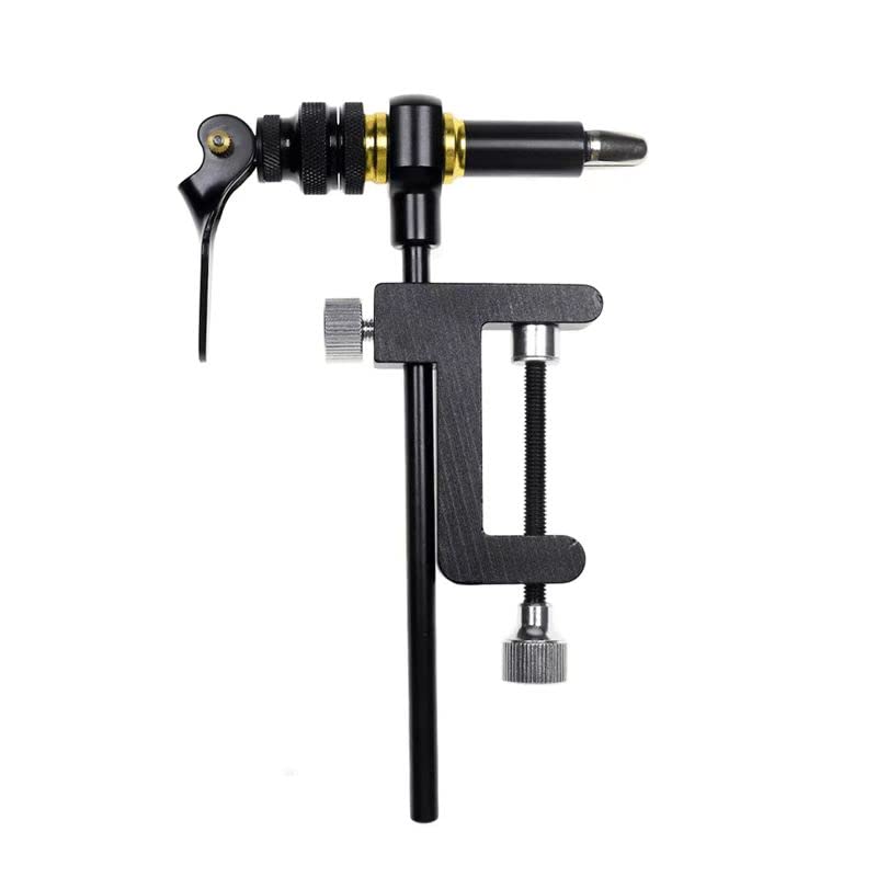 GREATFISHING 360° rotation C-clamp fly tying vise with hardened steel jaws