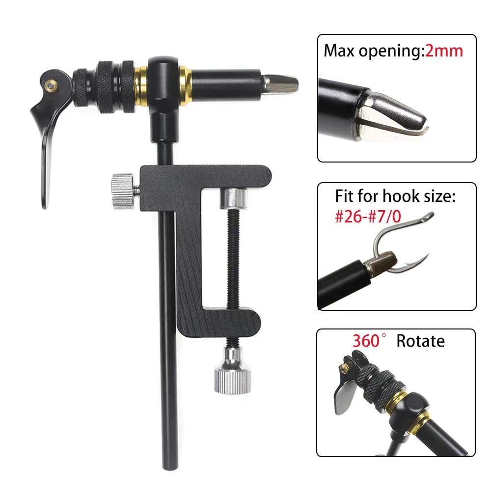 Vise mounted on a table surface up to 41mm thick