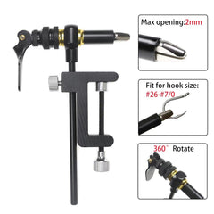 Vise mounted on a table surface up to 41mm thick