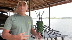 Green Blob Outdoors artificial habitat branches create cover for aquatic life