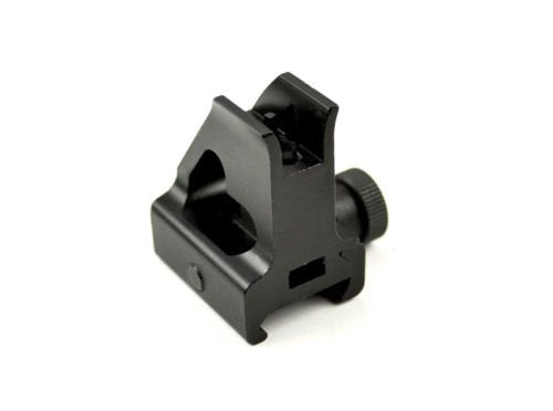 Green Blob Outdoors low-profile front sight on a rail for quick target reacquisition