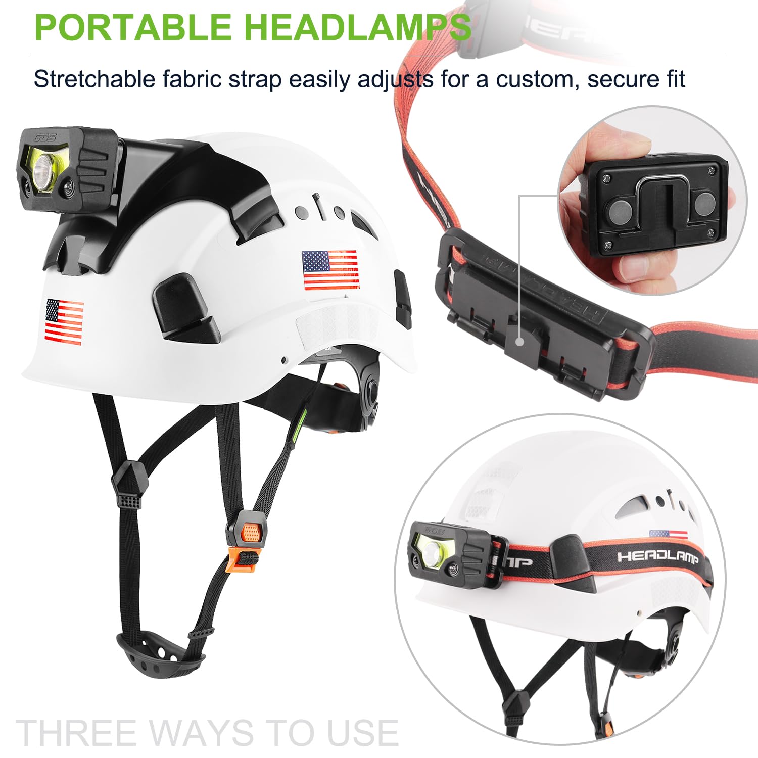 GREEN DEVIL headlamp motion sensor control lets you switch modes with a wave.