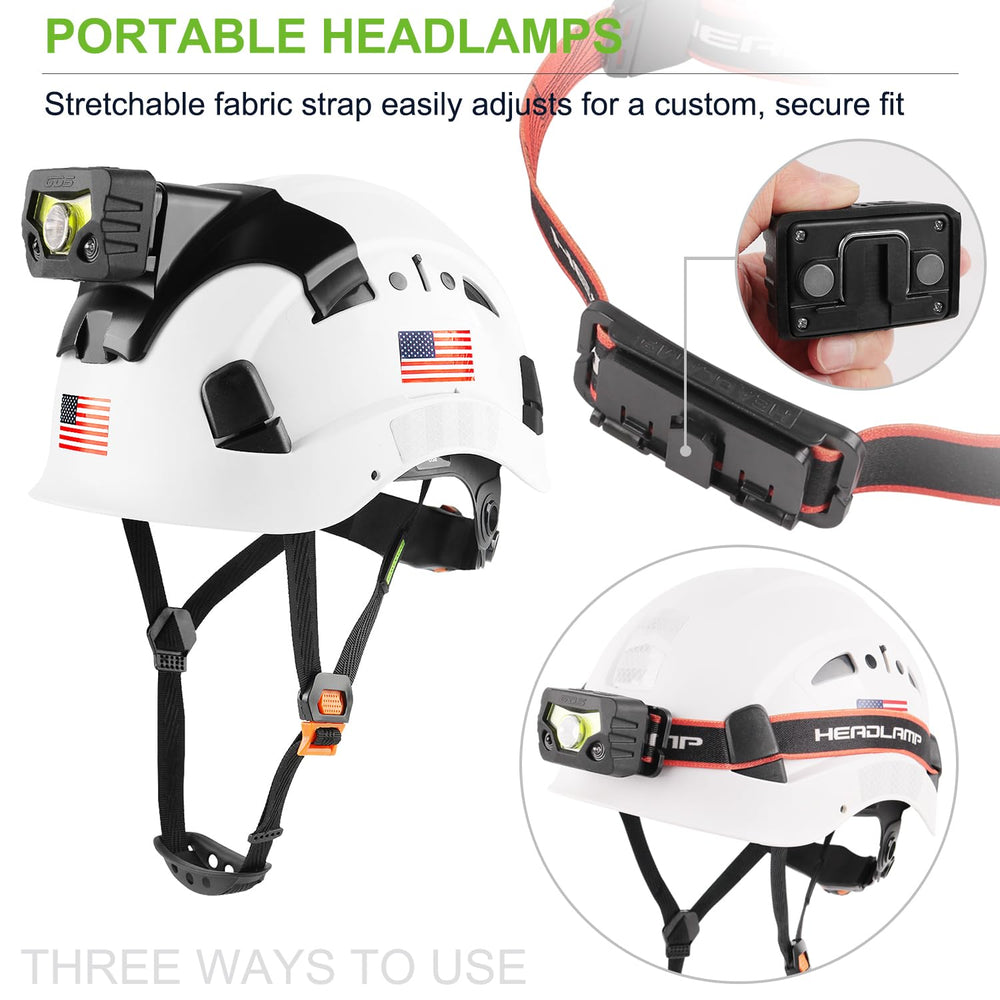GREEN DEVIL headlamp motion sensor control lets you switch modes with a wave.