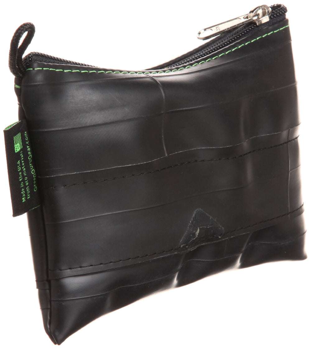 Green Guru Zip Pouch Large on exterior, showing water-resistant protection for outdoors.