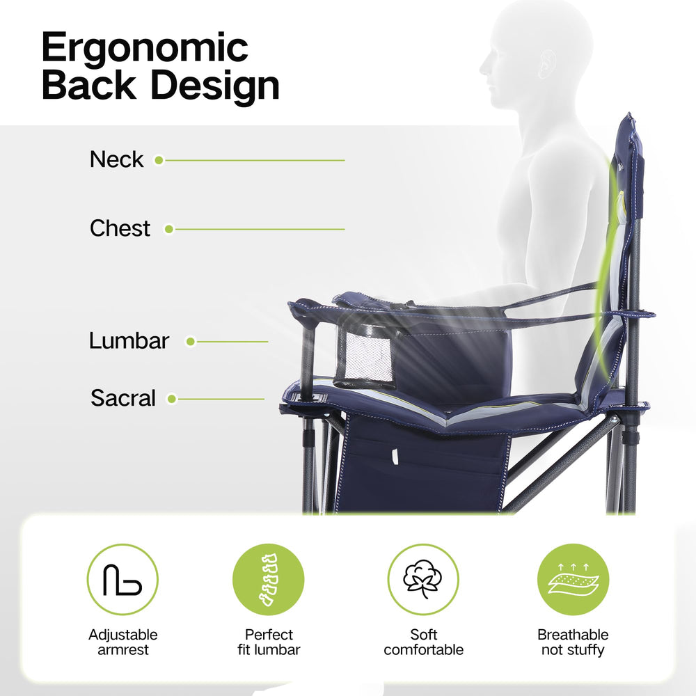 Green Party chair supports up to 450 pounds for heavy duty use