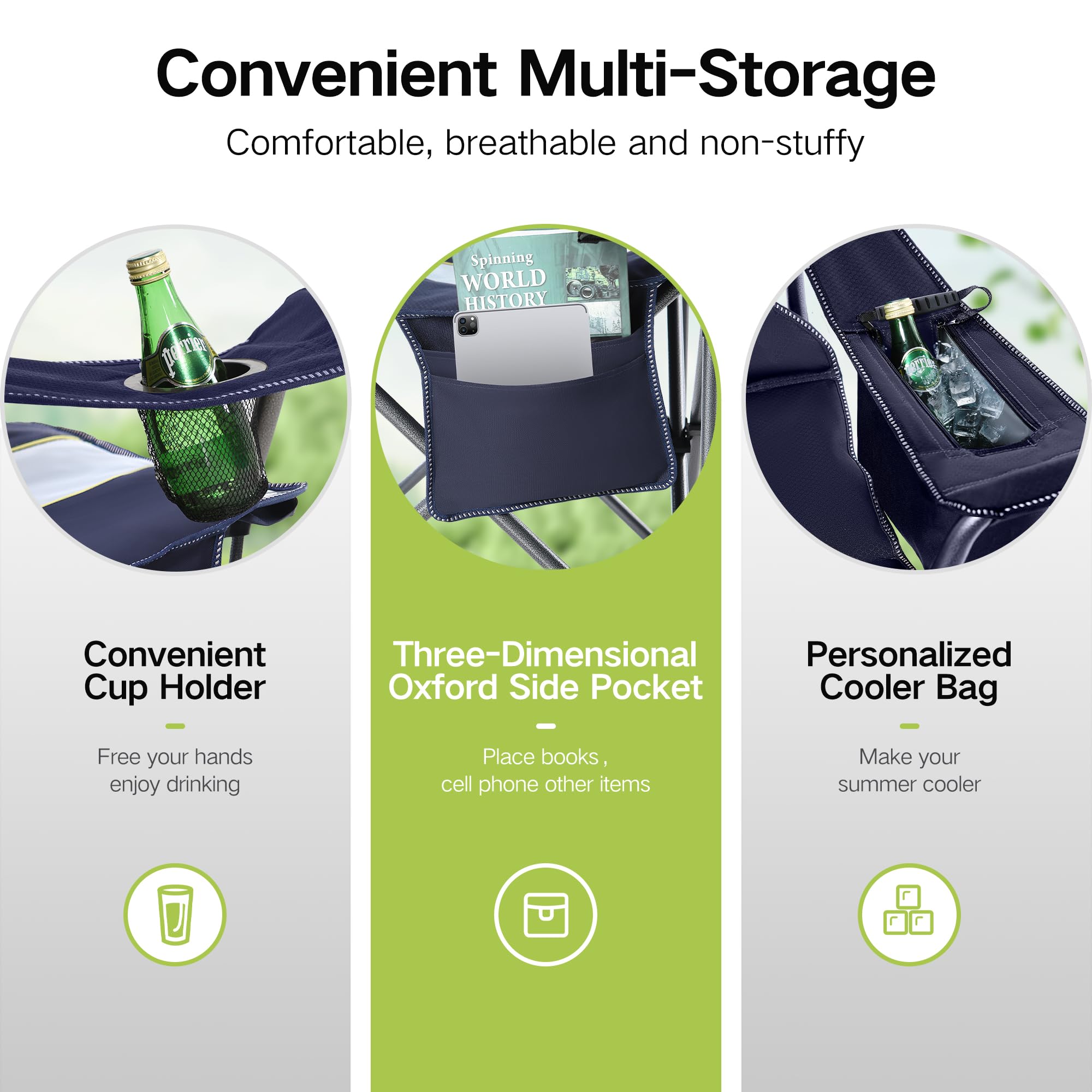Green Party folding design sets up in seconds