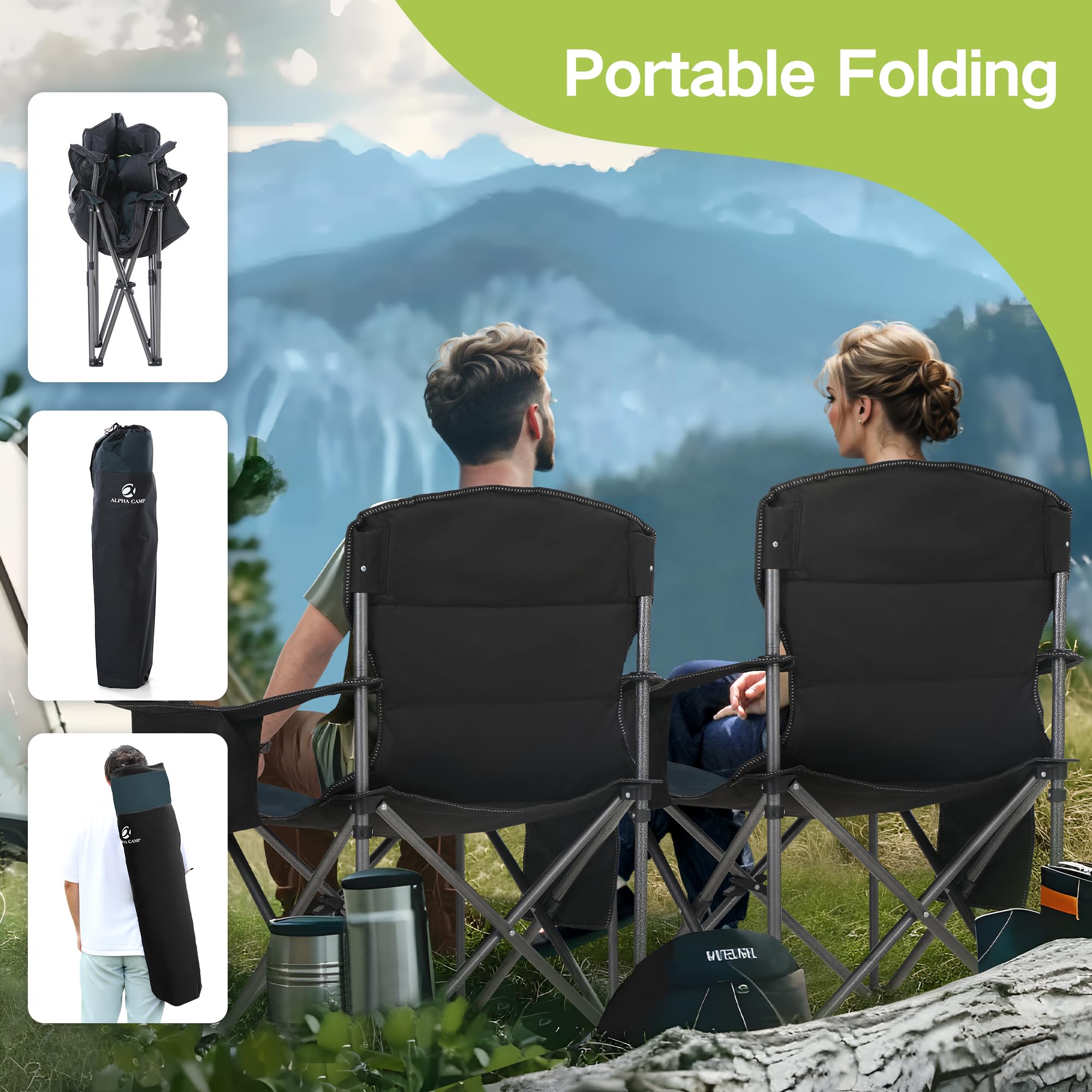 Green Party chair side pocket stores keys and phone for convenience.