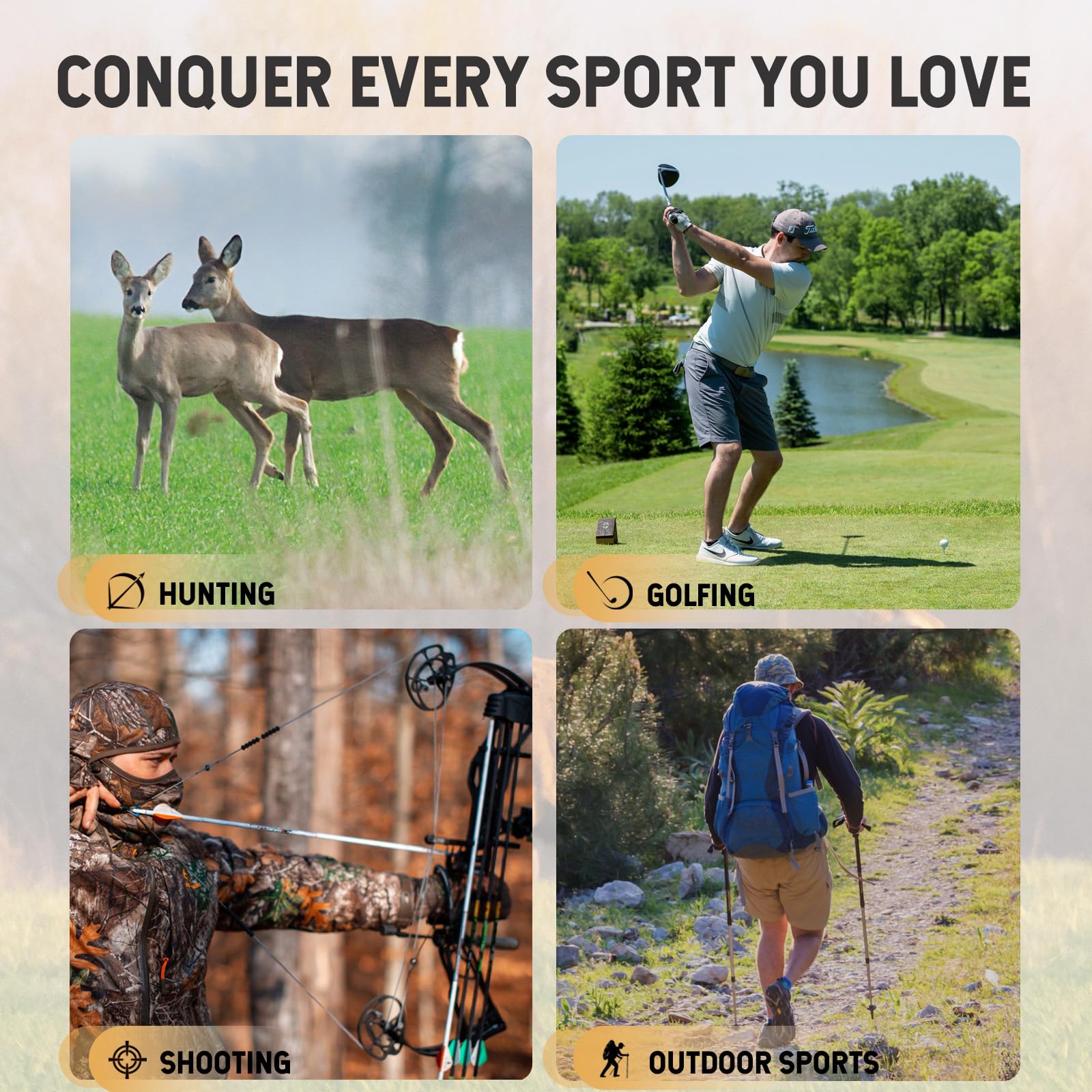 GREEN SHOT range finder waterproof and dustproof for rugged outdoor use