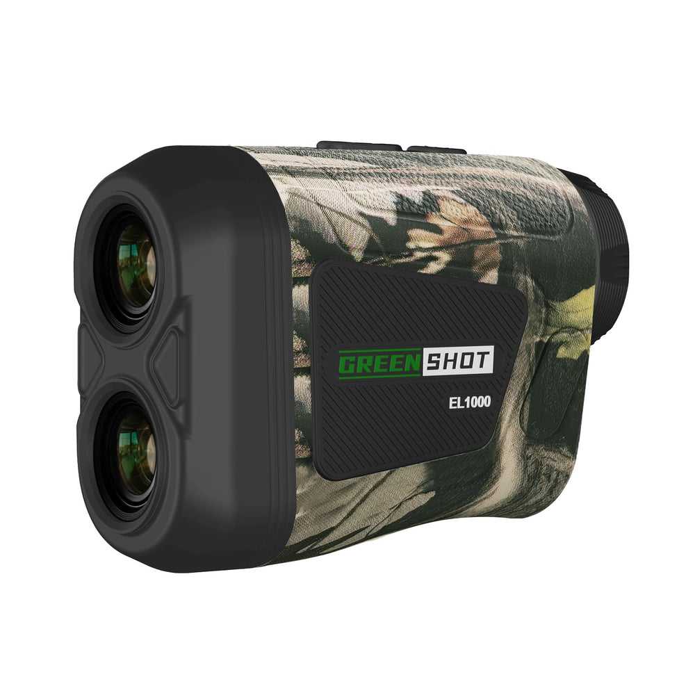 GREEN SHOT rangefinder in hunting mode helps lock onto game through brush