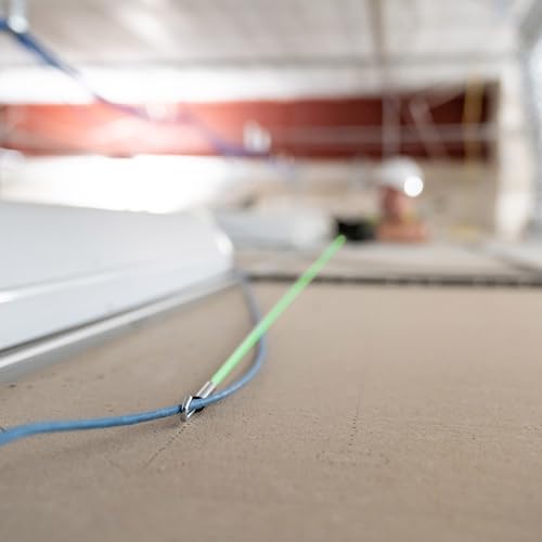 3/16 inch diameter glow rods flexing around a corner