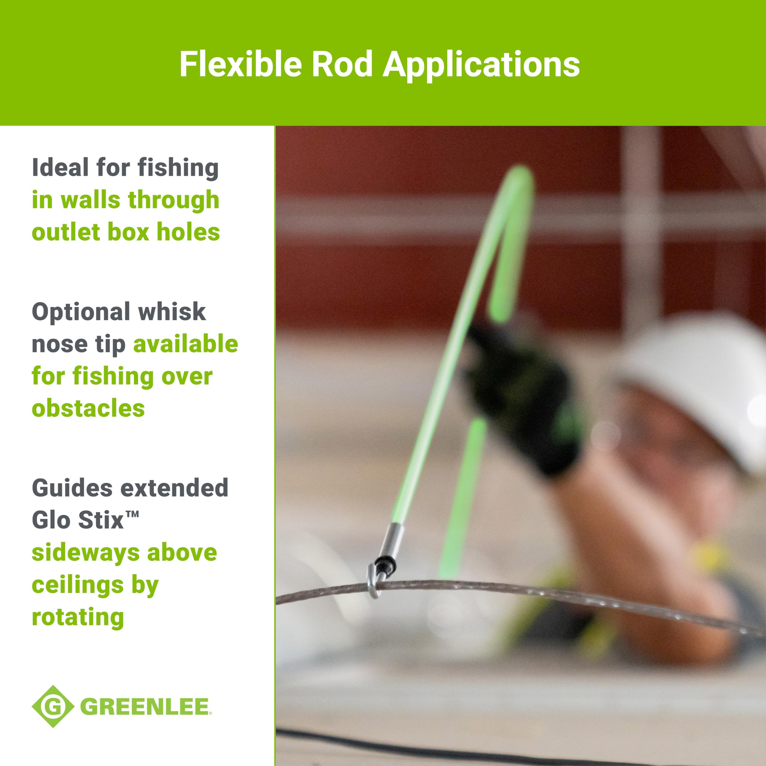 J hook nose tip for extended fishing with Glo Stix
