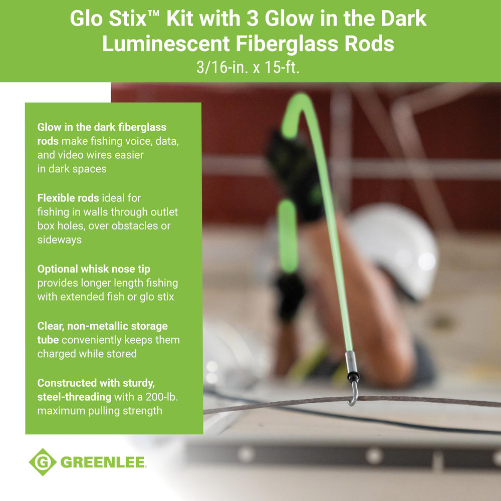Clear non-metallic storage tube for Glo Stix