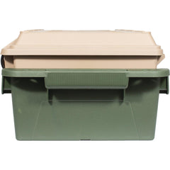 GREENMADE tackle-pack storage box keeps fishing gear organized for trips.