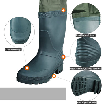 Greenwater waders inner pocket detail for secure small item storage