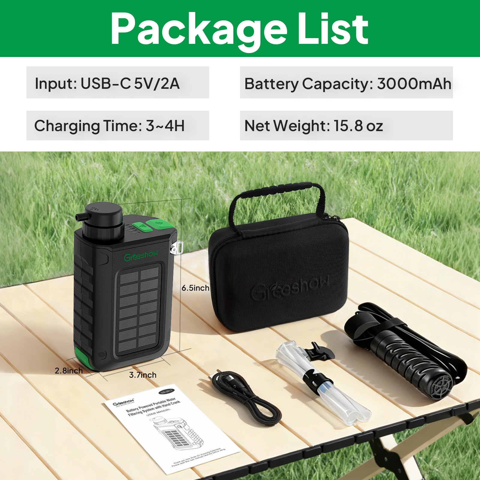 Greeshow GS-2811 phone-charging-on-the-go showcases emergency power capability