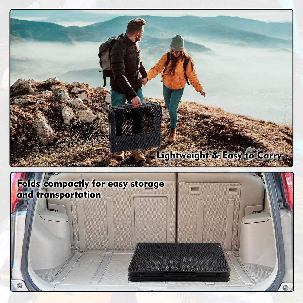 GREGIN camping table folded-size compact storage ready for RV
