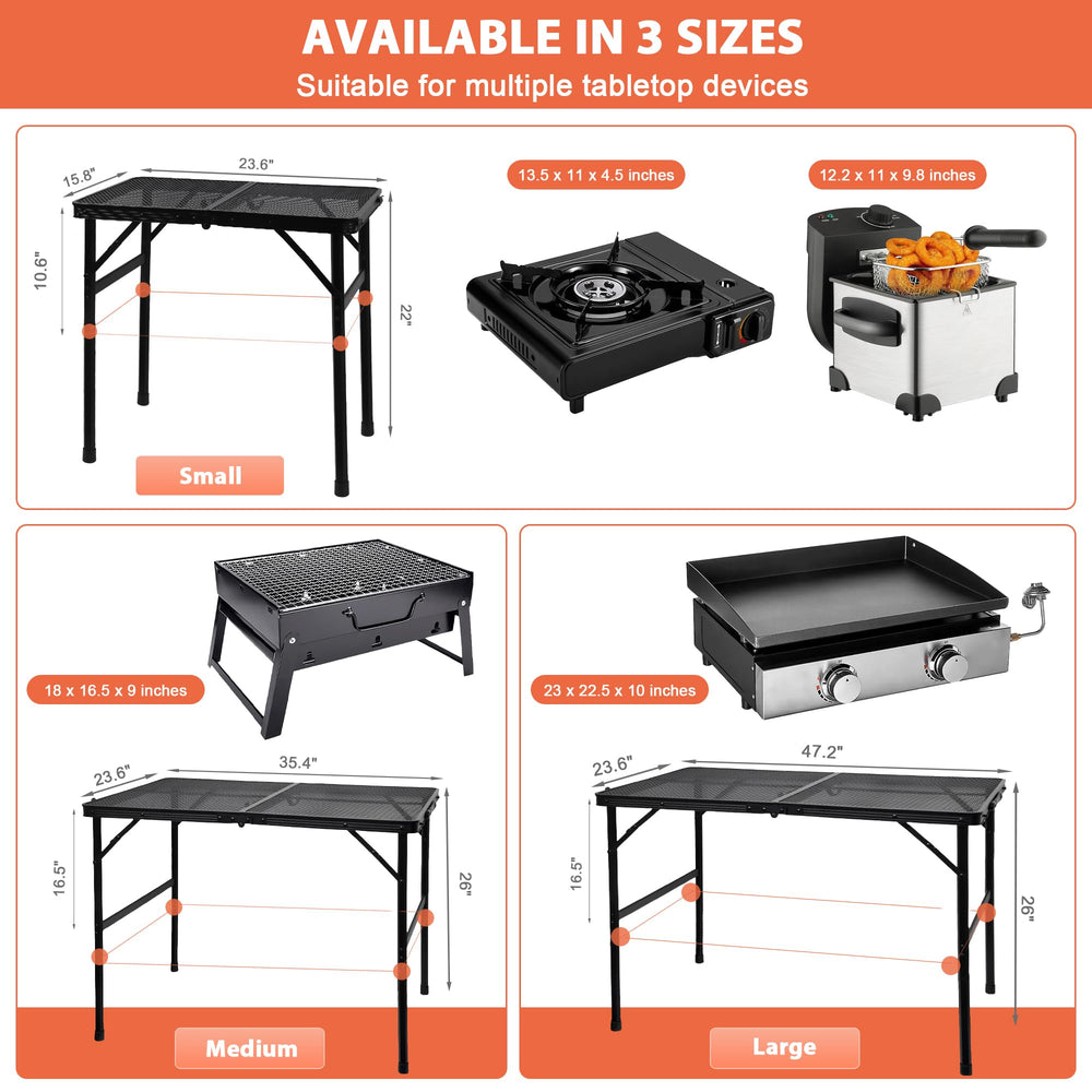 GREGIN camping table lightweight-4-85-lbs ensures easy transport in vehicles like RVs.