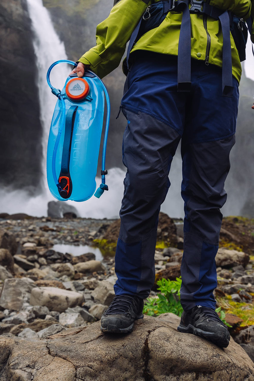 Gregory 3D Hydro 3L reservoir hanger integrated for easy dry and pack storage