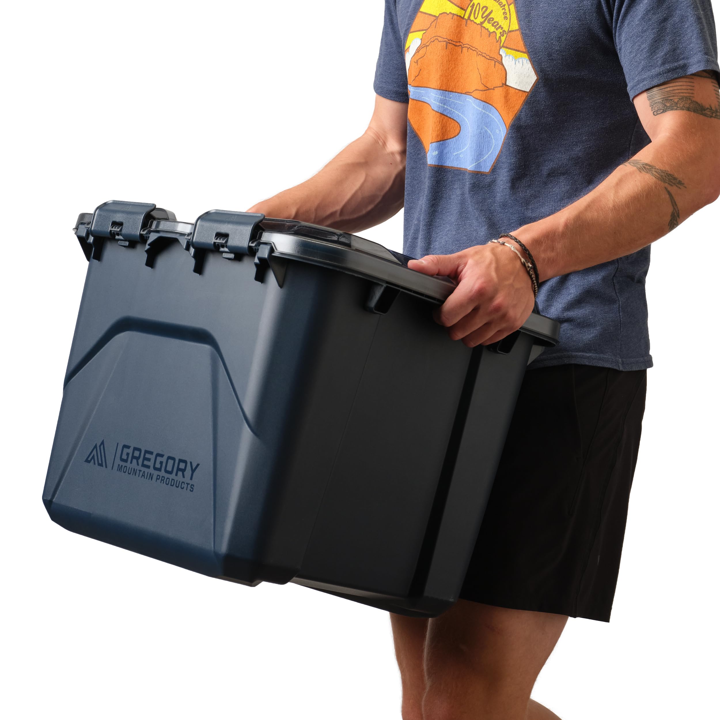 Gregory Alpaca 50L gear box top lid channels water for drainage