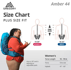 Gregory Amber 44L hipbelt pockets provide easy-access storage on long hikes