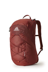 Gregory Arrio 22L Plus brick red backpanel for breathable comfort on rugged trails