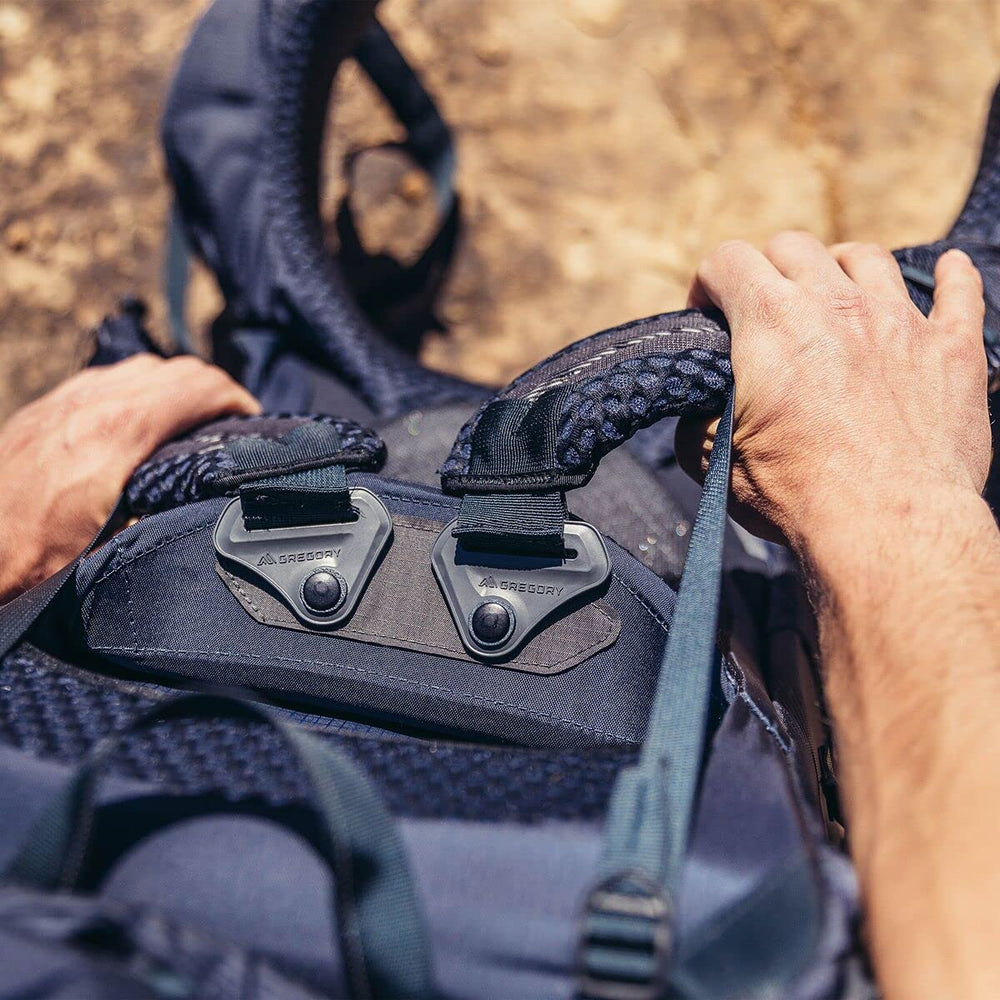 Gregory Baltoro 65L comfort-hipbelt prevents pack slip for comfortable trekking
