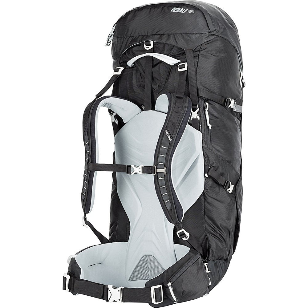 Gregory Denali dual aluminum stays with framesheet for stable carry.