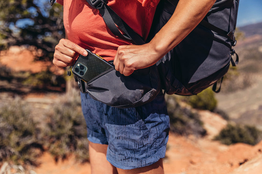 Gregory Deva 80L Pro front U-Zip access and pockets for quick organization.
