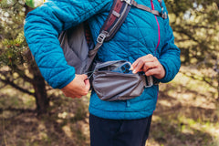 Gregory Facet 45L women's pack showing lightweight aluminum frame for stability