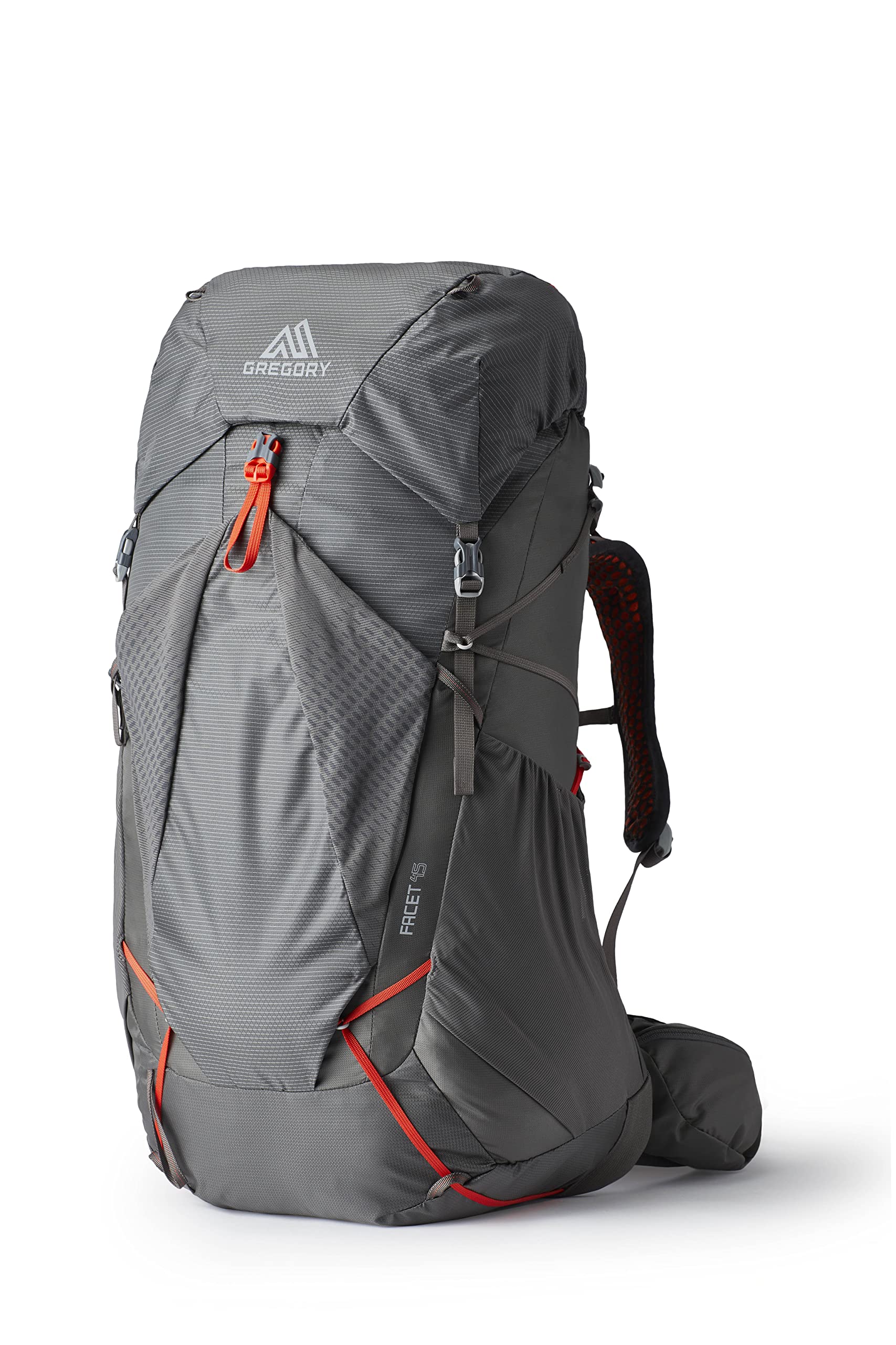 Gregory Facet 45L women's pack with FreeFloat suspension for a balanced hike