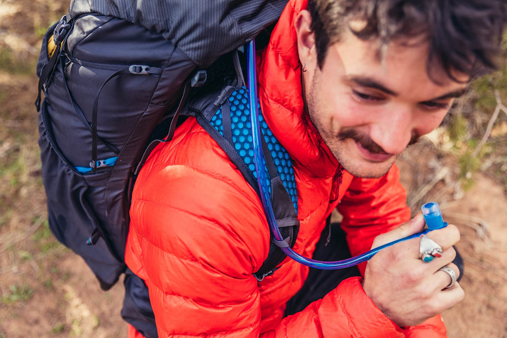 Gregory Focal 58L removable top pocket adds quick access storage.