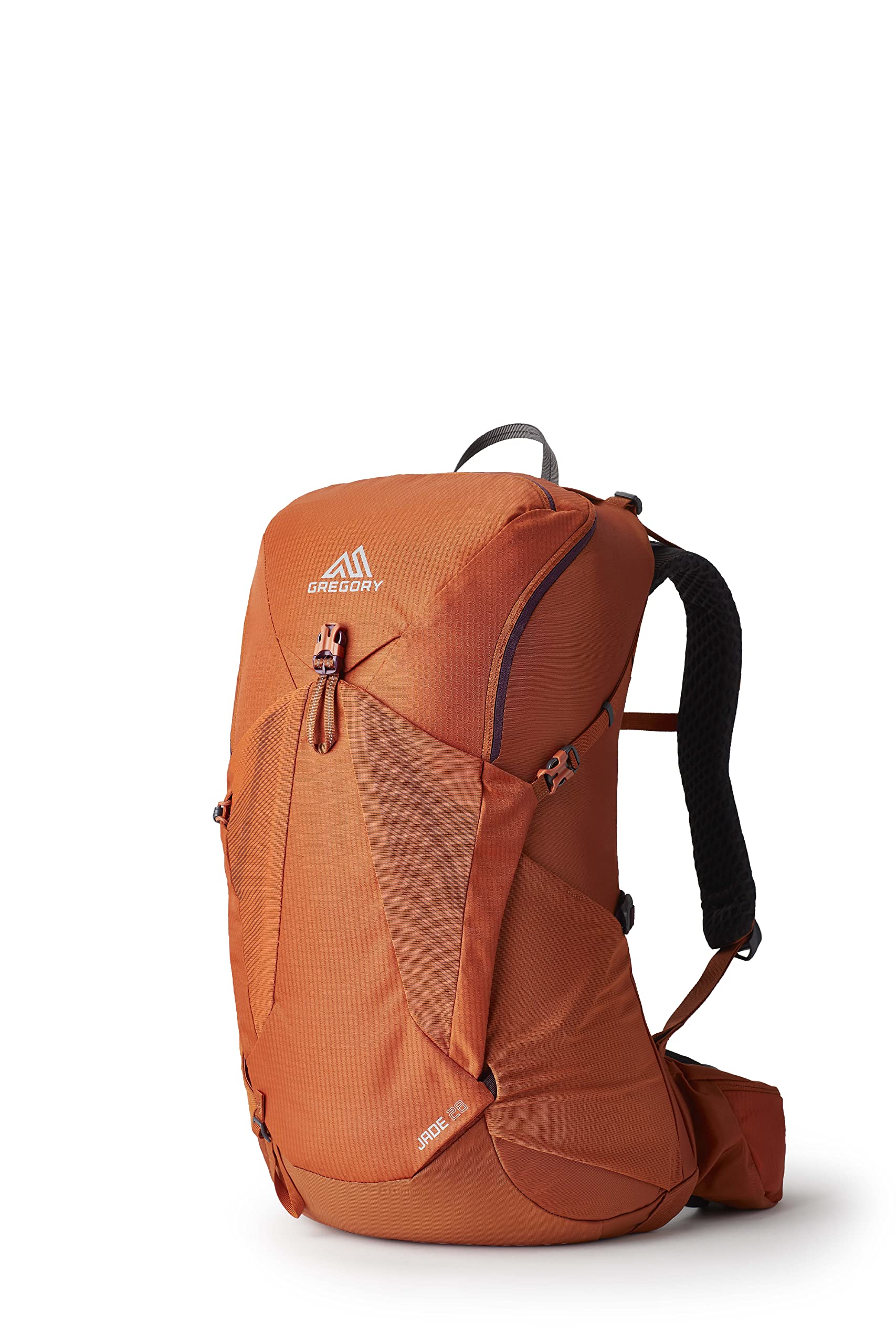 Gregory Jade 28L backpack in Moab Orange for day hikes and quick adventures.