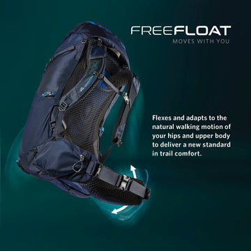 Gregory Jade 53L extra-large hipbelt pockets keep essentials within reach.