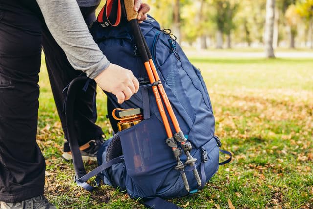 Gregory Jade 63L FreeFloat hipbelt demonstrates dynamic support with movement.