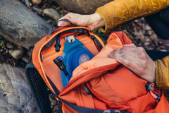Gregory Juno 24L hydration sleeve enables quick, one-handed fluid access