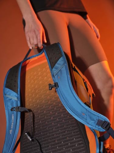 Wrapped shoulder harness with yoke ensures smooth load transfer on varied terrain.