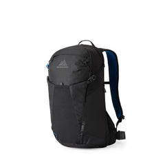 Gregory Kiro 24L Alpine Black hipbelt provides cloud control comfort on trails.