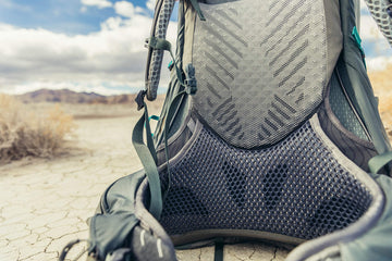 Gregory Maven 65L hydration sleeve ready for compatible reservoirs on extended trips