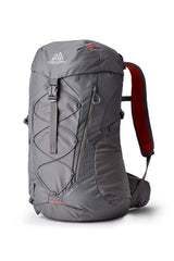 Gregory Maya 30L backpack front view highlights quick-access pockets.