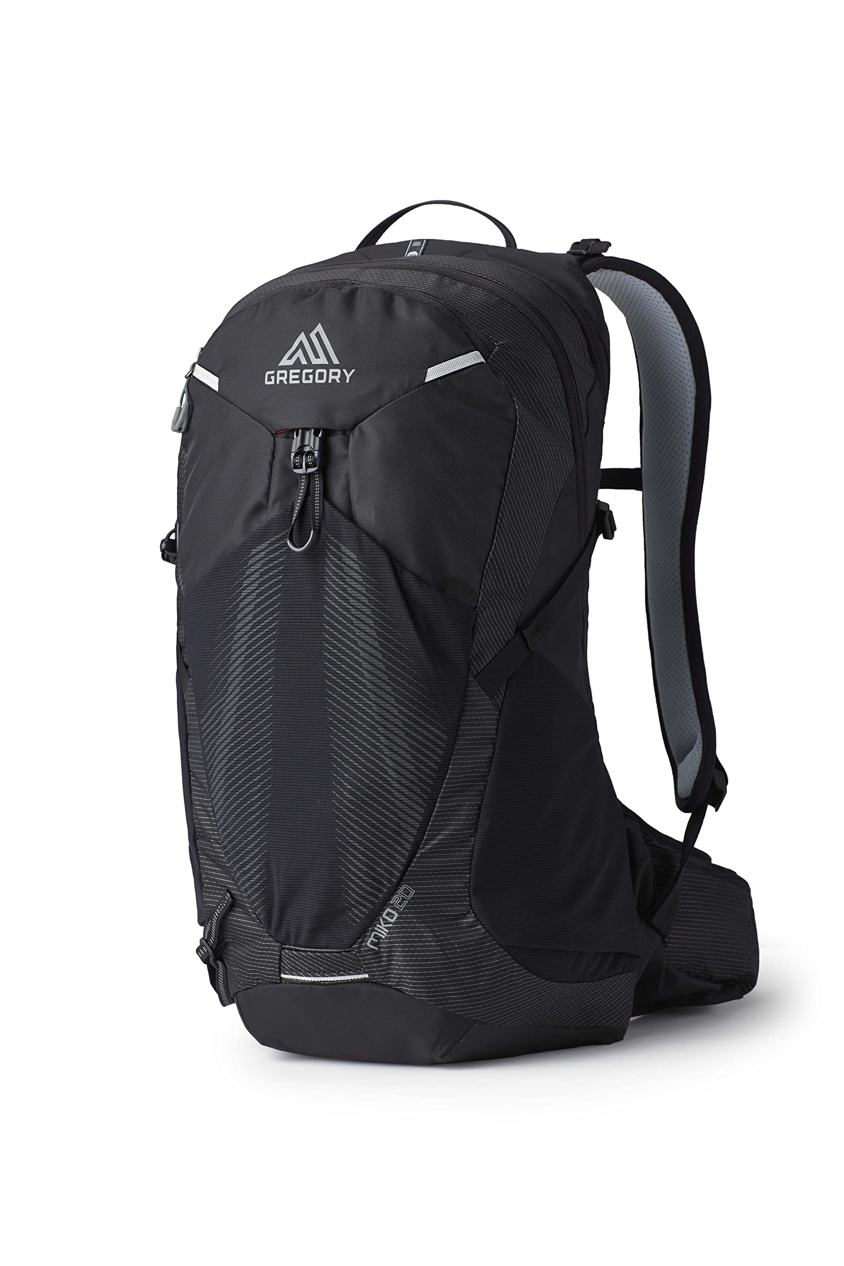 Gregory Miko 20 front view showing easy-access main compartment for day hikes