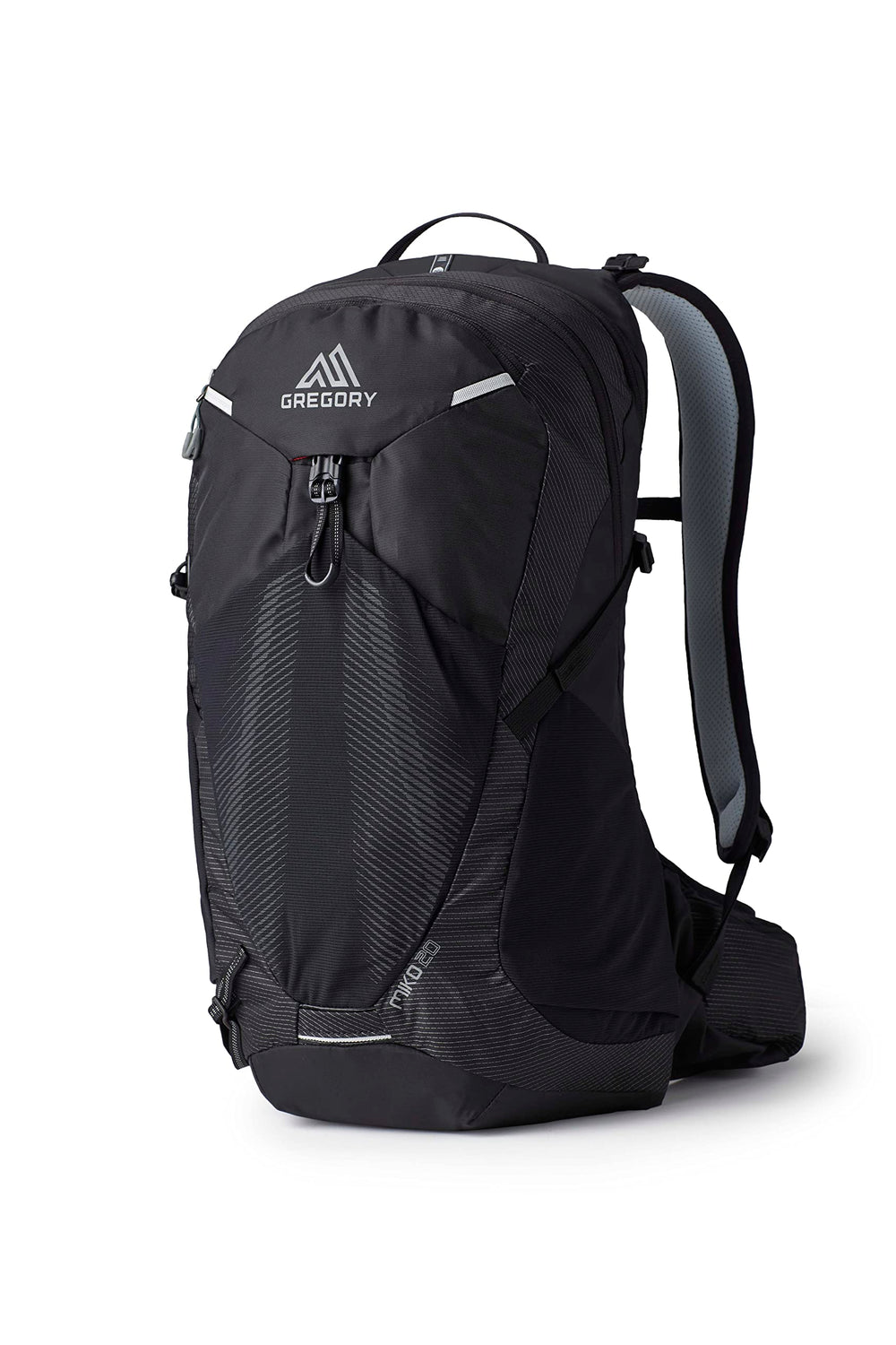 Gregory Miko 20 front view showing easy-access main compartment for day hikes